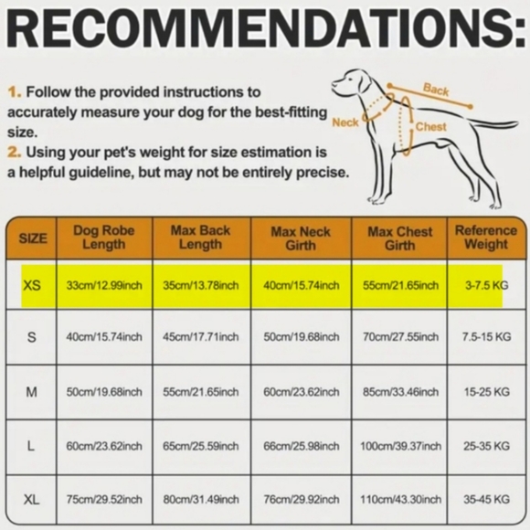 NEW (XS) Dog Drying & Warm Robe - Picture 5 of 5